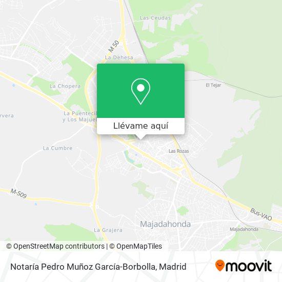 Mapa Notaría Pedro Muñoz García-Borbolla
