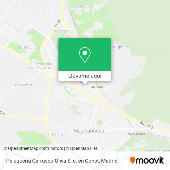 Mapa Peluqueria Carrasco Oliva S. c. en Const