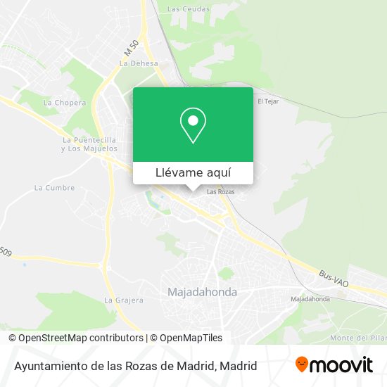 Mapa Ayuntamiento de las Rozas de Madrid