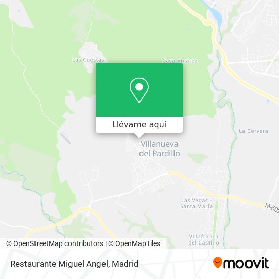Mapa Restaurante Miguel Angel