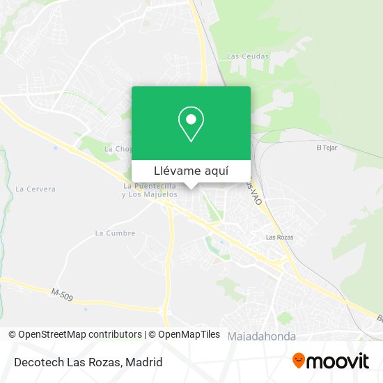 Mapa Decotech Las Rozas