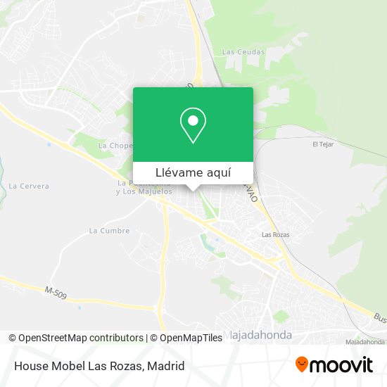 Mapa House Mobel Las Rozas