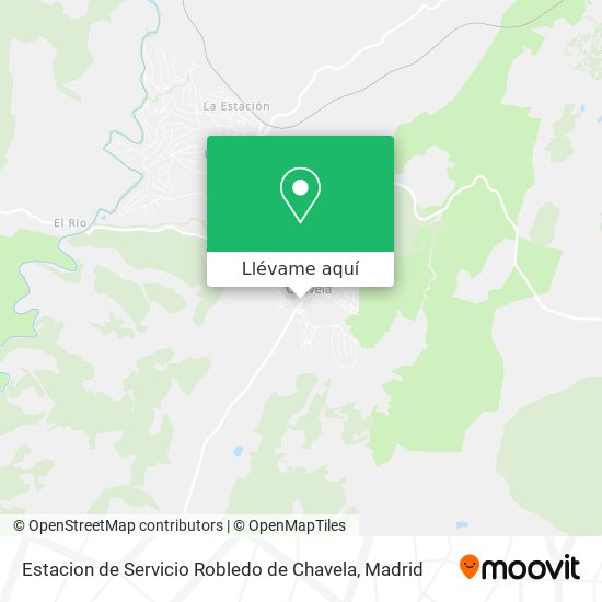 Mapa Estacion de Servicio Robledo de Chavela