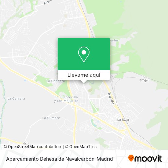 Mapa Aparcamiento Dehesa de Navalcarbón
