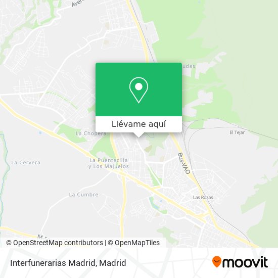 Mapa Interfunerarias Madrid