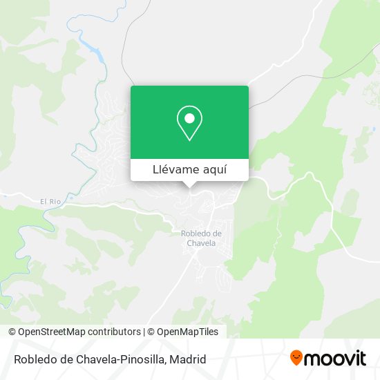 Mapa Robledo de Chavela-Pinosilla
