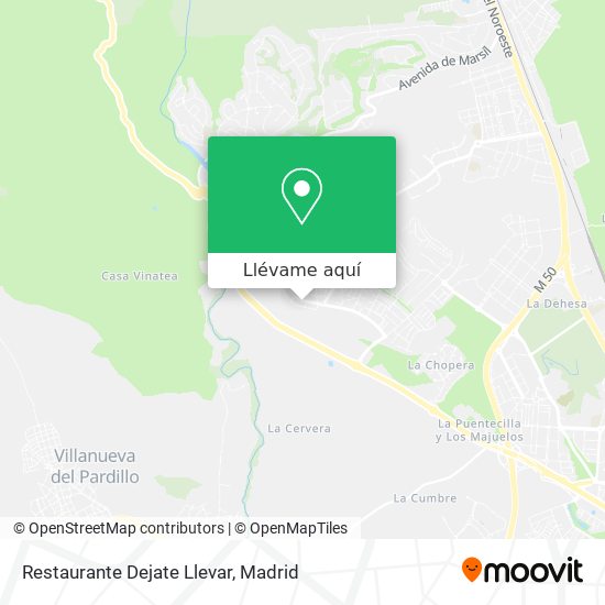 Mapa Restaurante Dejate Llevar