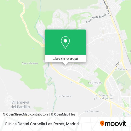 Mapa Clínica Dental Corbella Las Rozas