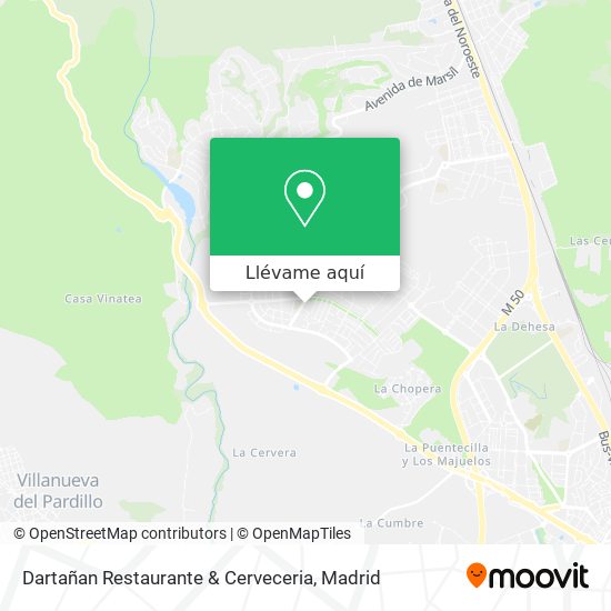 Mapa Dartañan Restaurante & Cerveceria