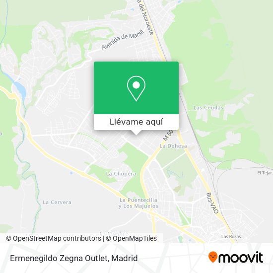 Mapa Ermenegildo Zegna Outlet