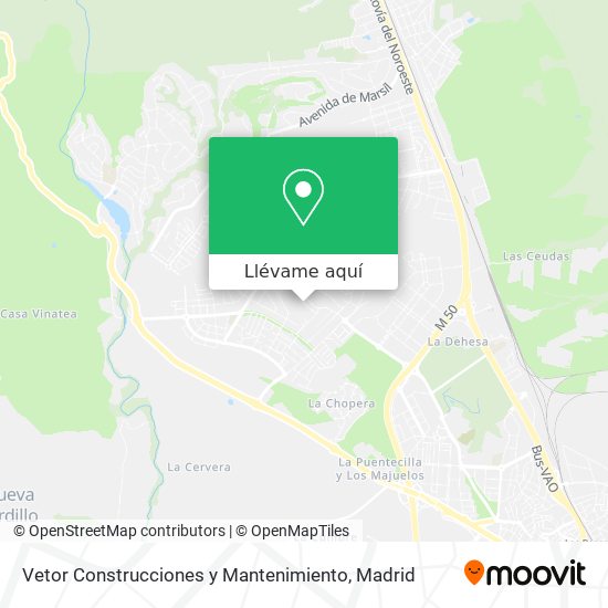 Mapa Vetor Construcciones y Mantenimiento