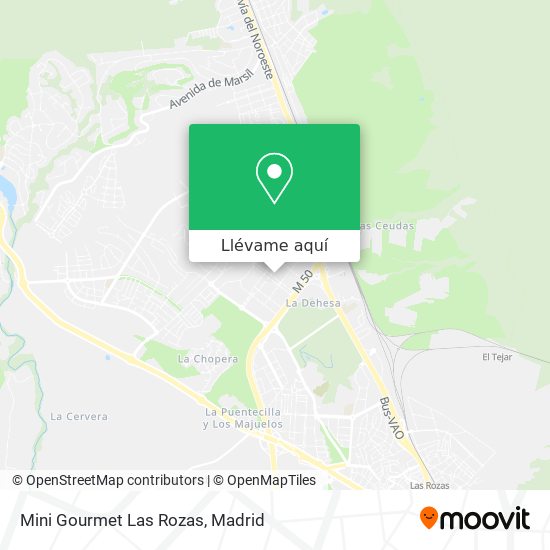 Mapa Mini Gourmet Las Rozas