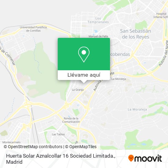 Mapa Huerta Solar Aznalcollar 16 Sociedad Limitada.