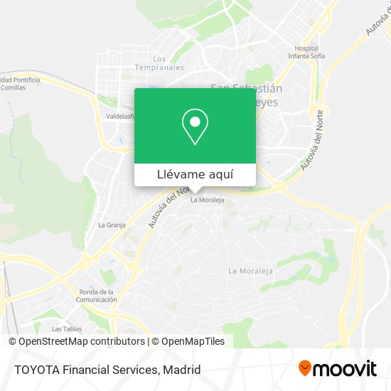 Mapa TOYOTA Financial Services