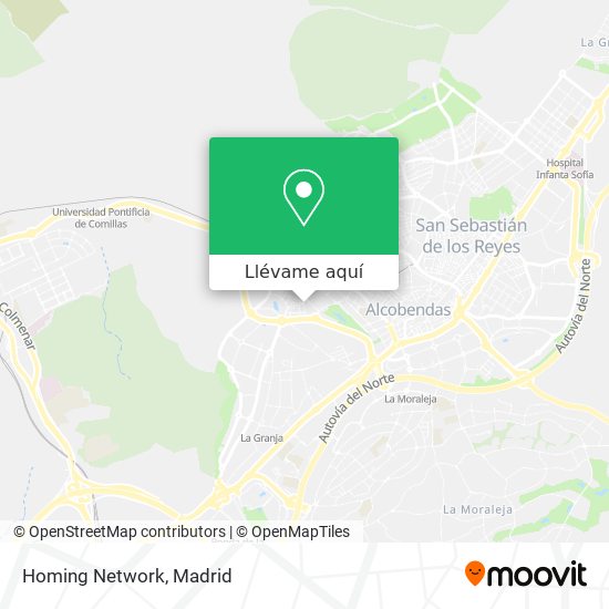 Mapa Homing Network