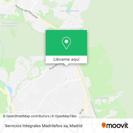 Mapa Servicios Integrales Madrileños sa