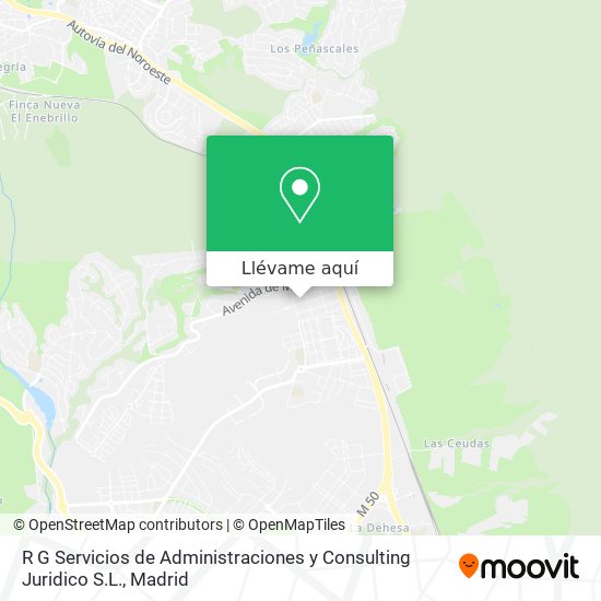 Mapa R G Servicios de Administraciones y Consulting Juridico S.L.