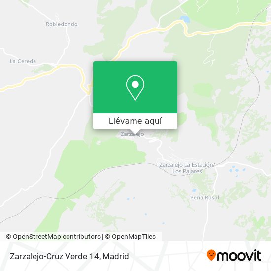 Mapa Zarzalejo-Cruz Verde 14