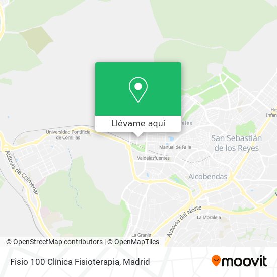 Mapa Fisio 100 Clínica Fisioterapia