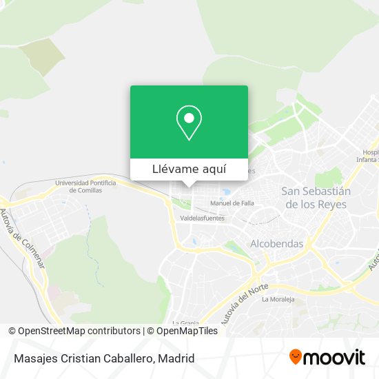 Mapa Masajes Cristian Caballero