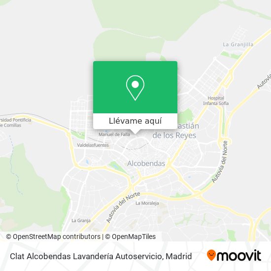 Mapa Clat Alcobendas Lavandería Autoservicio