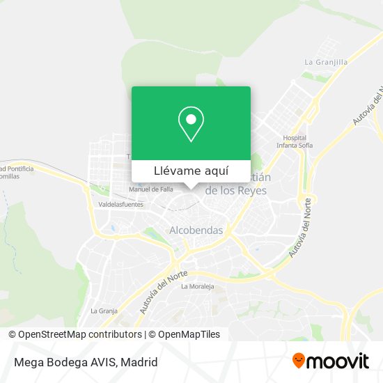 Mapa Mega Bodega AVIS