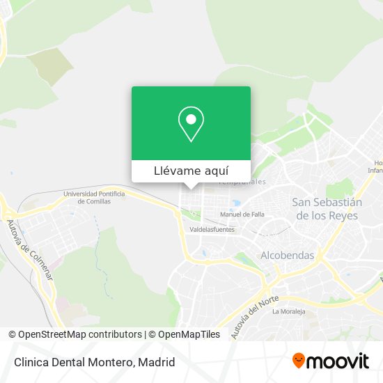 Mapa Clinica Dental Montero