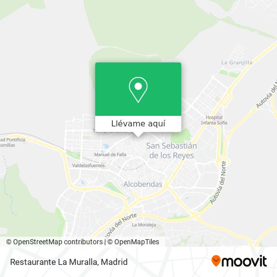 Mapa Restaurante La Muralla