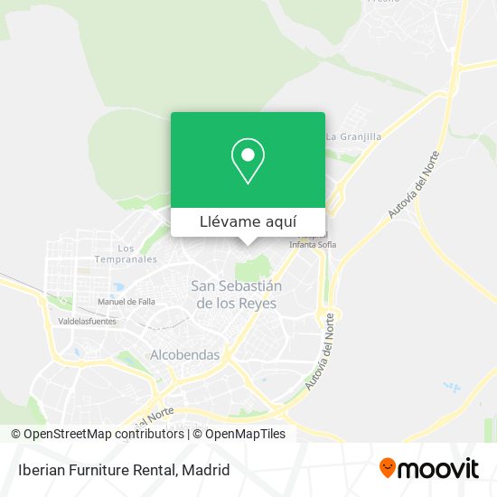 Mapa Iberian Furniture Rental