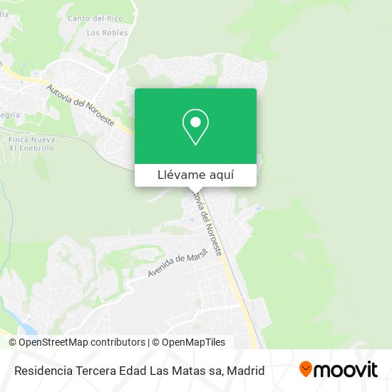 Mapa Residencia Tercera Edad Las Matas sa