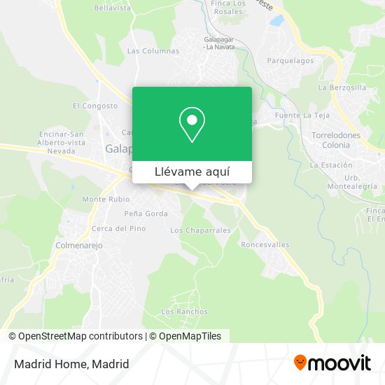 Mapa Madrid Home