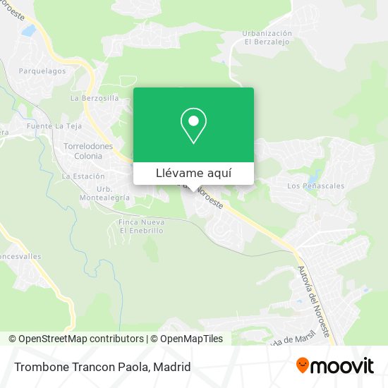 Mapa Trombone Trancon Paola