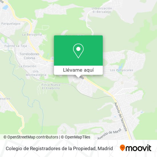 Mapa Colegio de Registradores de la Propiedad
