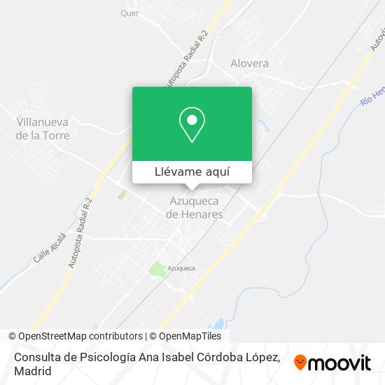 Mapa Consulta de Psicología Ana Isabel Córdoba López