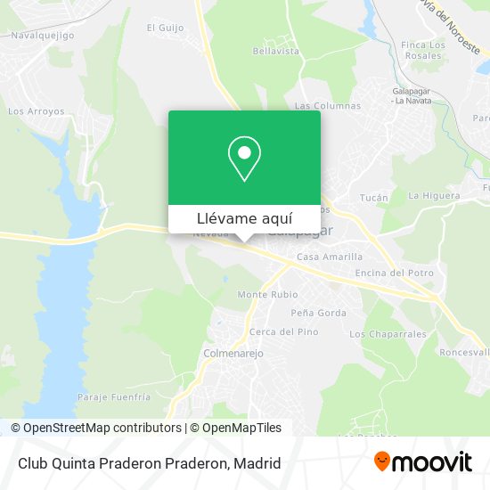 Mapa Club Quinta Praderon Praderon