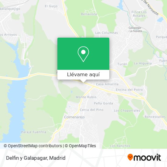 Mapa Delfin y Galapagar