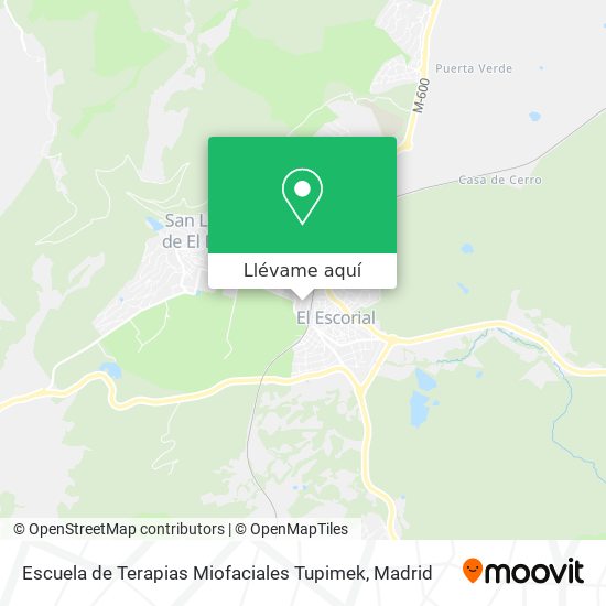 Mapa Escuela de Terapias Miofaciales Tupimek