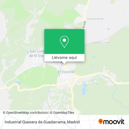 Mapa Industrial Quesera de Guadarrama