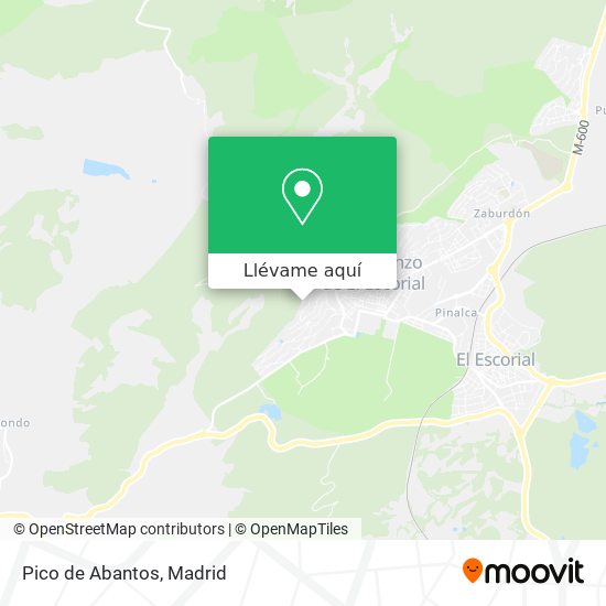 Mapa Pico de Abantos