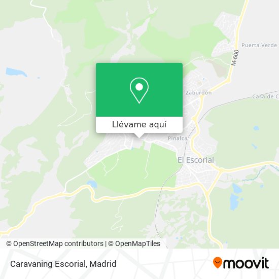 Mapa Caravaning Escorial