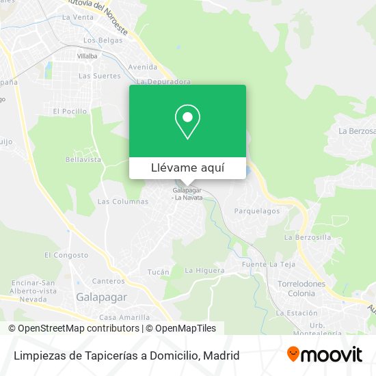 Mapa Limpiezas de Tapicerías a Domicilio