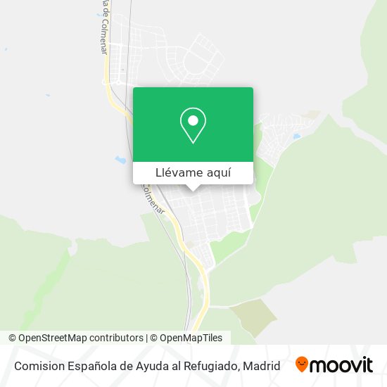 Mapa Comision Española de Ayuda al Refugiado