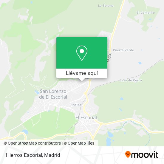 Mapa Hierros Escorial