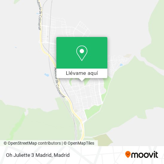 Mapa Oh Juliette 3 Madrid
