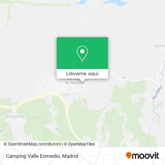 Mapa Camping Valle Enmedio
