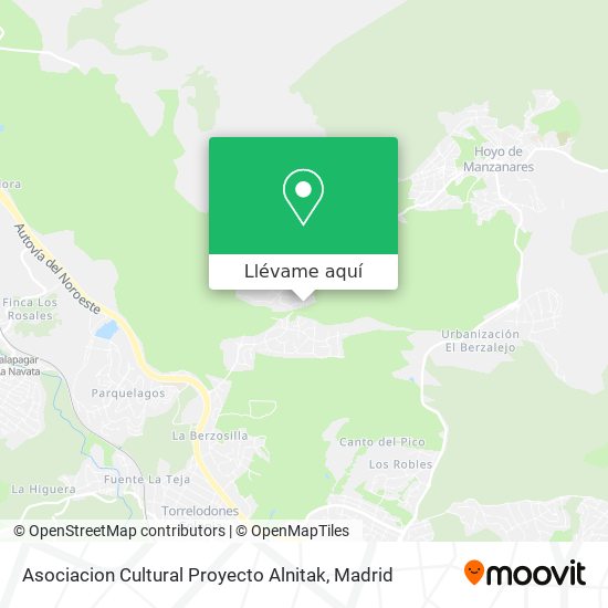 Mapa Asociacion Cultural Proyecto Alnitak