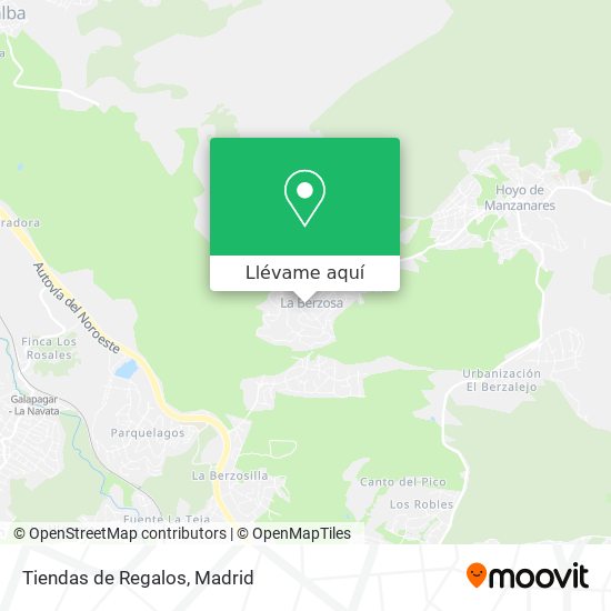 Mapa Tiendas de Regalos