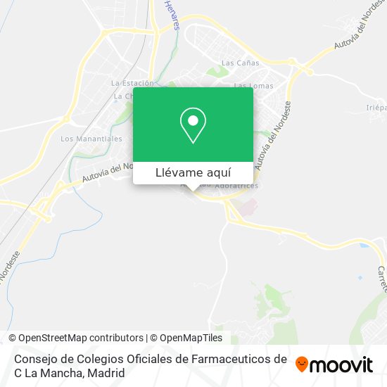 Mapa Consejo de Colegios Oficiales de Farmaceuticos de C La Mancha