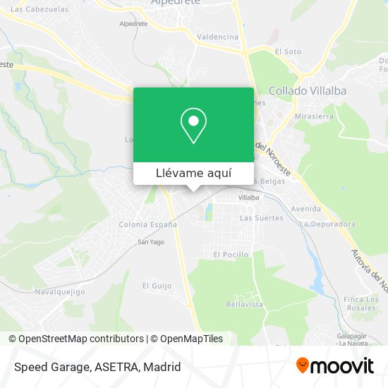 Mapa Speed Garage, ASETRA