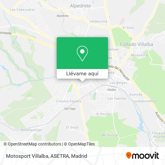 Mapa Motosport Villalba, ASETRA